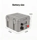 24V lithium battery box size for electric SUP push motor