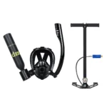 0.5L Mini High Pressure Scuba Diving Tank Refillable with 180° Vision Mask