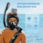 Portable 0.5L Mini Scuba Diving Oxygen Tank Kit with Full Face Snorkel Mask - Image 3