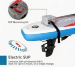 24V electric fin motor installed on inflatable SUP paddle board