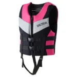 SAILTREK pink black neoprene life vest women adjustable safety flotation jacket for jet ski kayak wake surfing boating