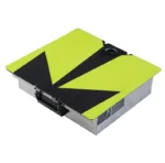 Stainless steel portable battery box accessory for Rush Wave gas jet surfboard high visibility lime green anti-slip top cover