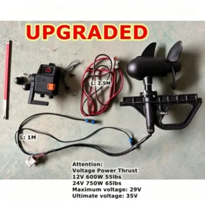Upgraded full accessories kit of brushless electric fishing kayak trolling motor