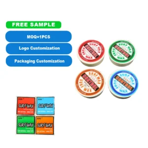 HM Control natural surf wax round blocks 4 formulas cool warm tropical base water surfboard traction wax wholesale display