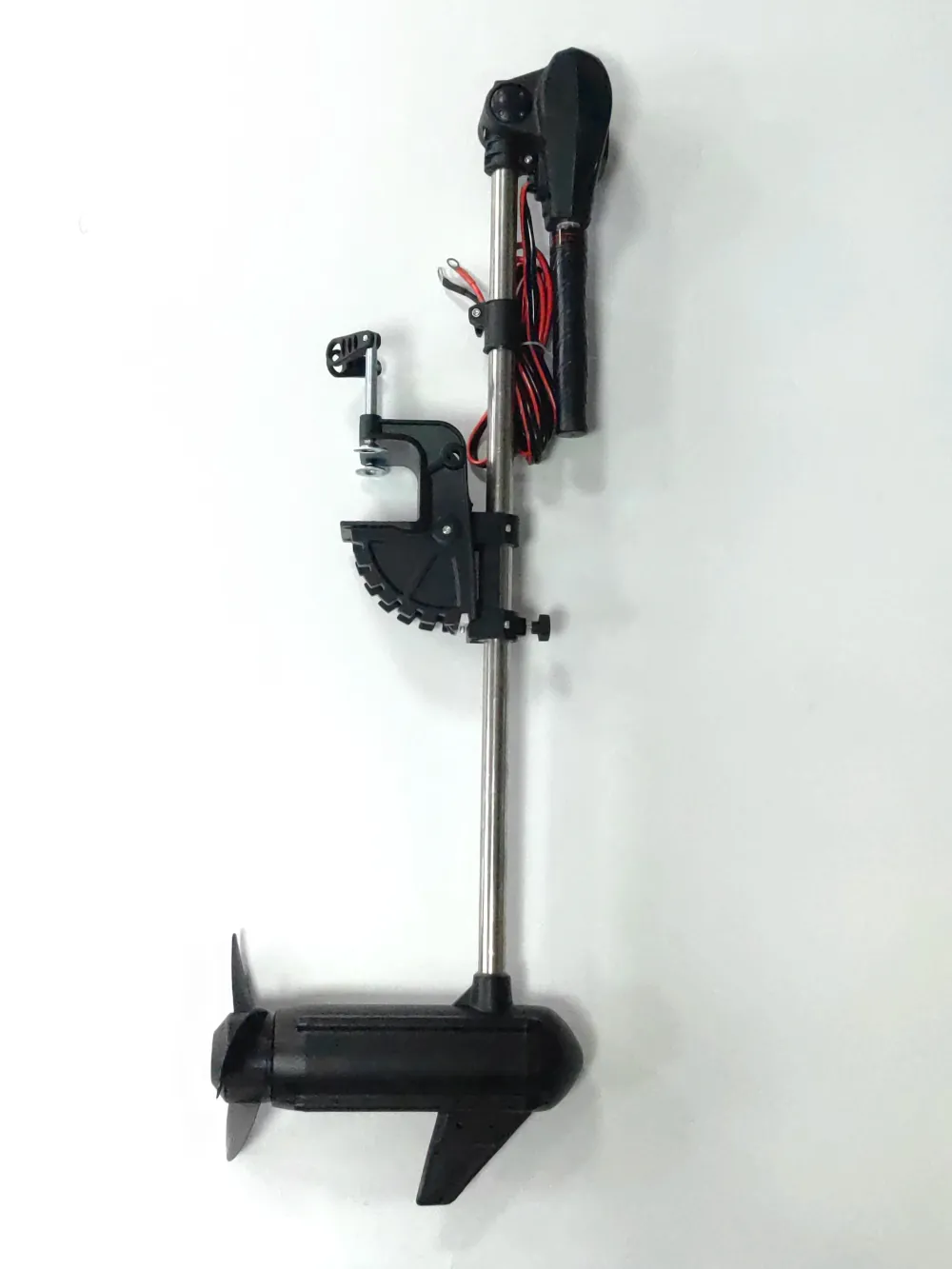 3kw-48v-outboard-trolling-motor-complete-unit-front Complete unit front view of 3kW 48V brushless outboard transom trolling motor