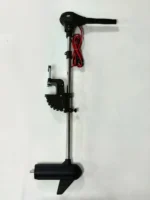 Full vertical view of 3kW 210lbs brushless transom mount outboard trolling motor