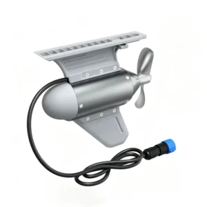 Side view of 450W brushless kayak electric outboard propeller motor unit