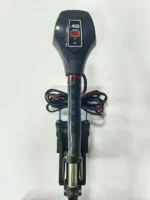 Front closeup of 48V electric trolling motor control head with operation panel