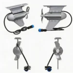 IFUNGOO brushless kayak motor multi angle front side rear view