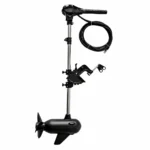 P500 electric outboard motor side view with anti-winding 3-blade propeller